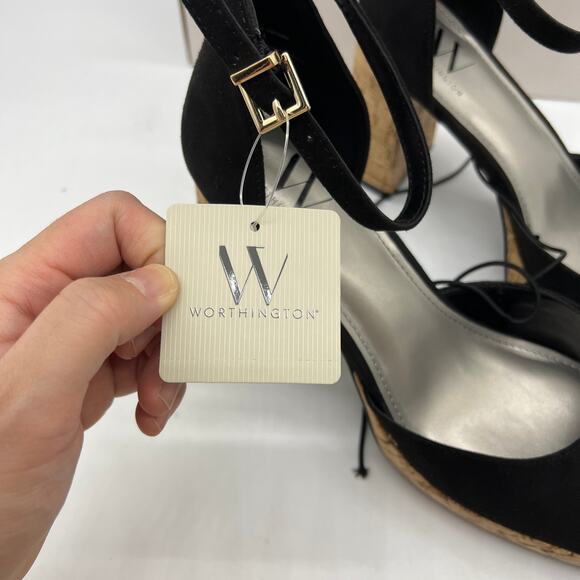 Worthington Womens Panama Block Heel Pumps Black Size 8.5M - Picture 4 of 11